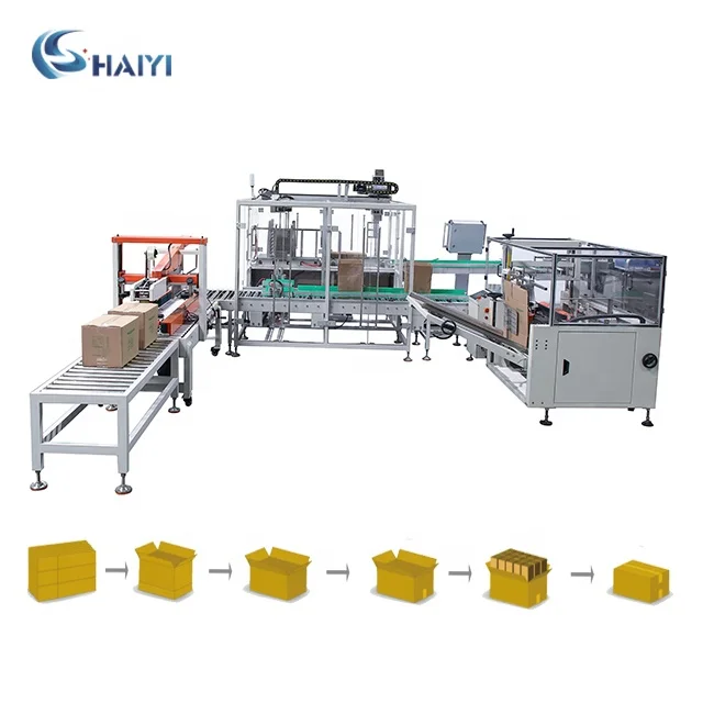auto bag pack into paper box carton case packing machine