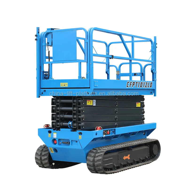  New 6M 8M Crawler Self Propelled Scissor Lift Track Type For