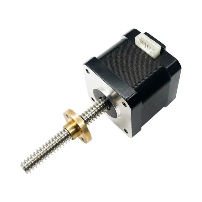 Внешний линейный гибридный шаговый двигатель nema17 Tr8 * 2 200 мм микро-свинцовый привод