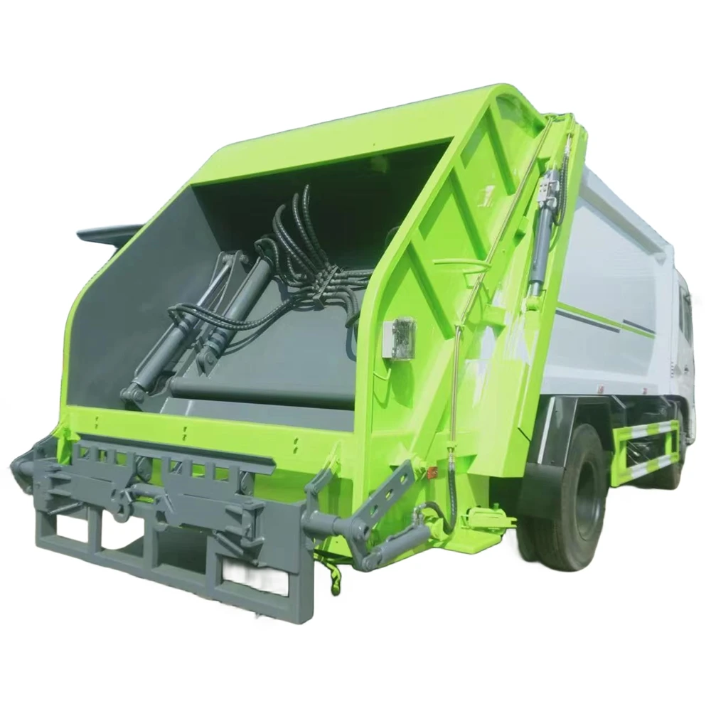 Best Selling Dongfeng rear loader self-loading and unloading  automobile compressor Garbage truck