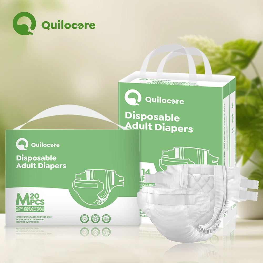 FREE SAMPLE Super Absorption Wholesale Thick Adults Urinary incontinence diapers training pants XL unisex Extended Adhesive Tabs