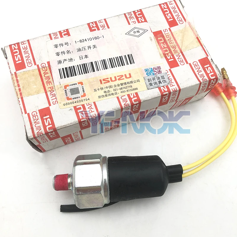Excavator Parts oil pressure sensor EX200-1 EX200-2 EX200-3 EX200-5 1-82410160-1 1824101601 for ISUZU 4BD1 6BD1 Engine