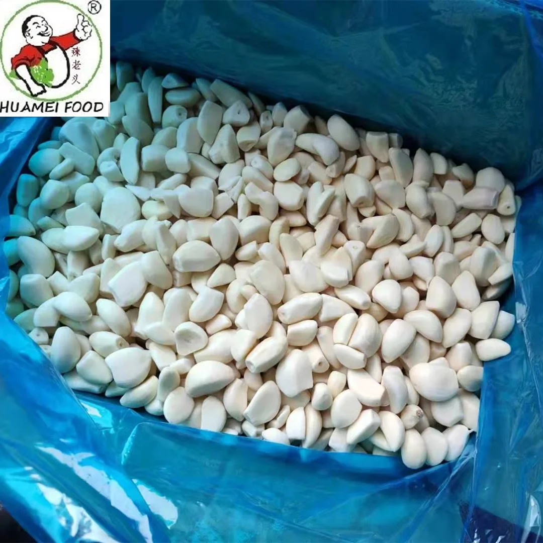 Wholesale frozen vegetables IQF fresh garlic frozen garlic