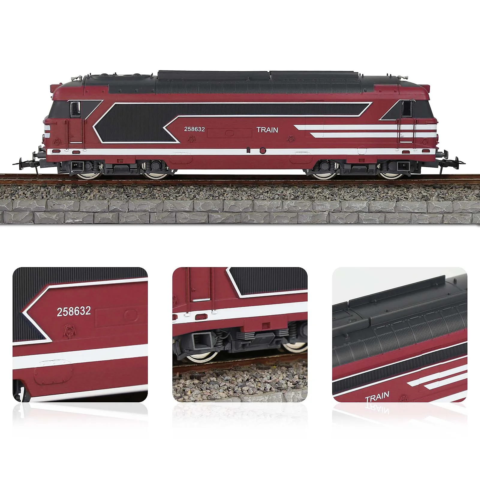 HCT8702 1 Unit Train HO Scale 1:87 Model Railroad Locomotives