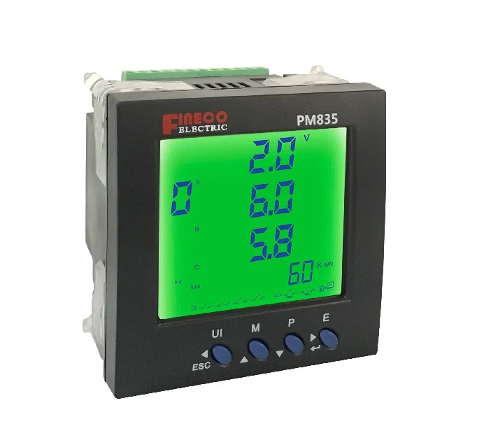 PM835 96*96mm ac electric digital power meter, Modbus RS485