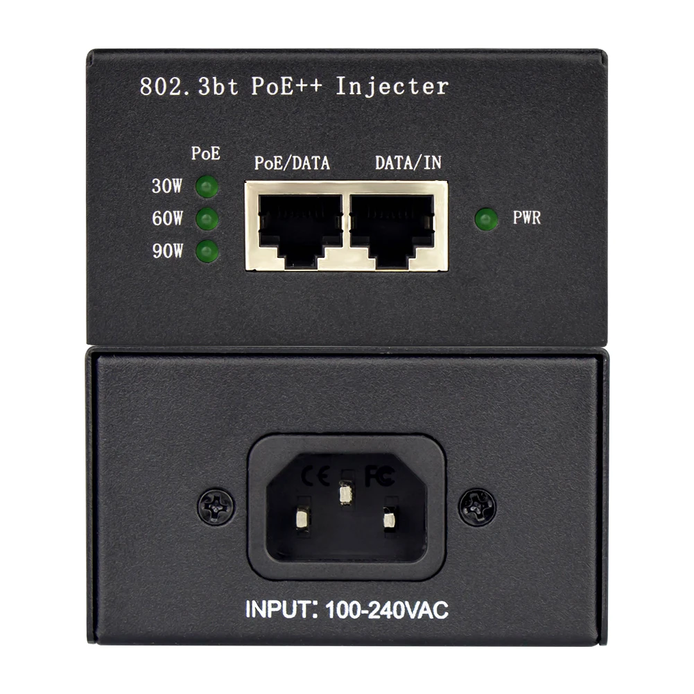 Инжектор IEEE802.3bt 95 Вт Gigabit POE 48 В с