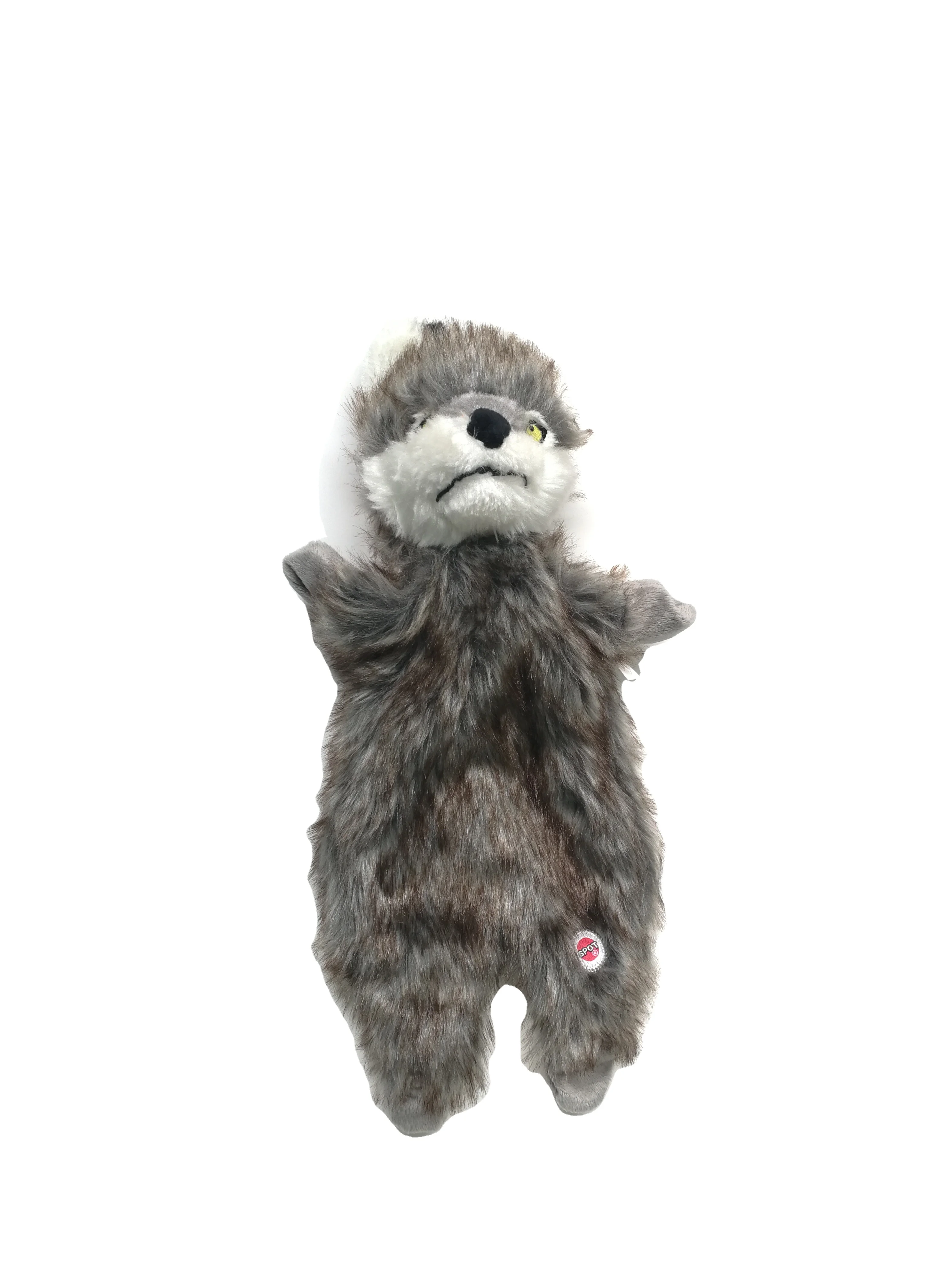 Wolf Porcupine Skunk Realistic Animated Squeaky Plush Dog Toy