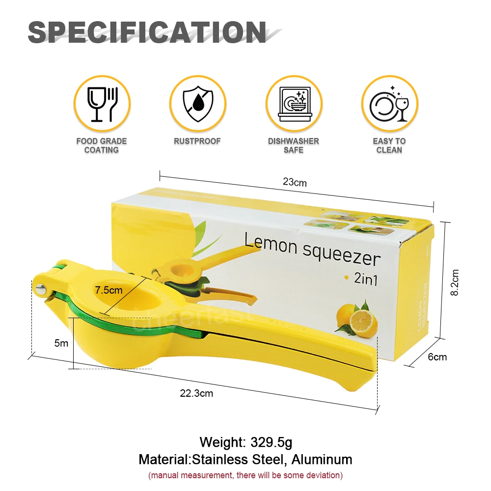 Good Idea Hand Press Heavy Duty Lemon Squeezer Simple Craft Kits Kitchen Lemon Squeezer Handheld Household Juicer Lemon Squeezer