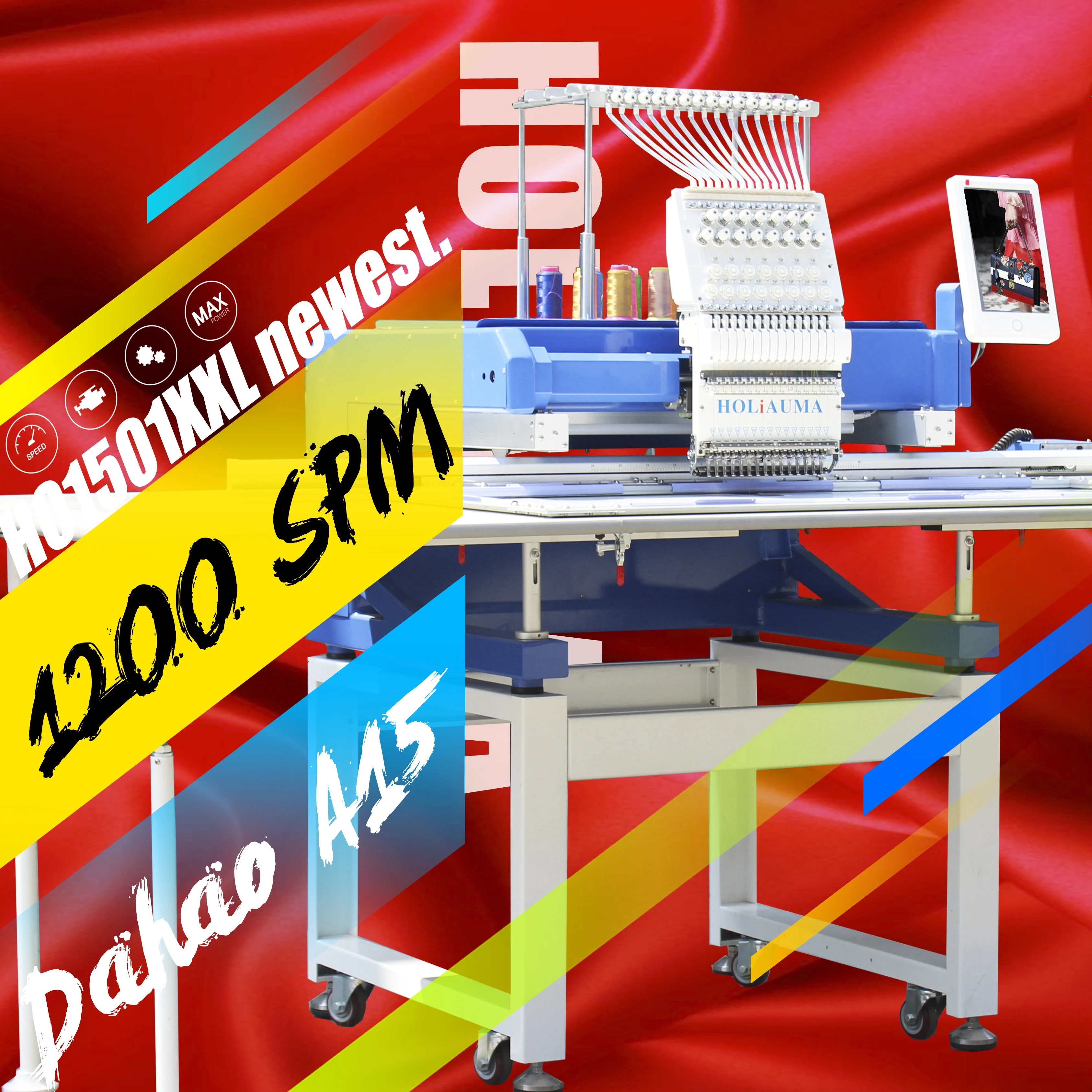 HOLiAUMA Home Use Embroidery Machine Better Than Tajima 6 head barudan second hand machine japan prices used japan spare parts