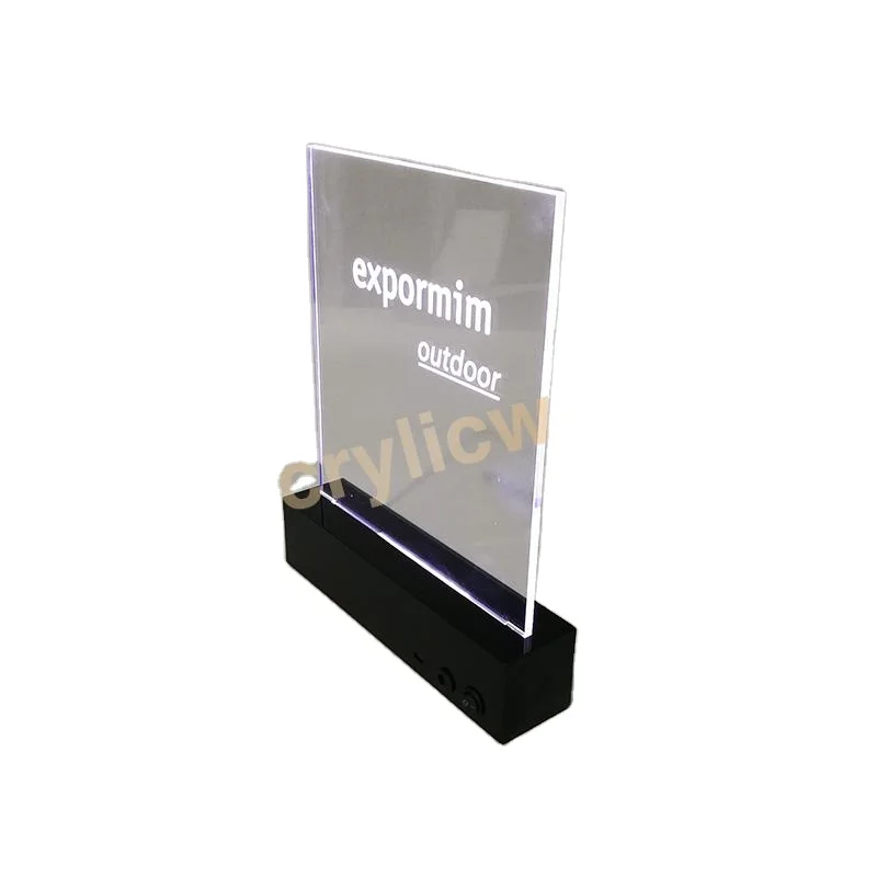 High quality long duration time led signs acrylic base For Factory Hot Sales