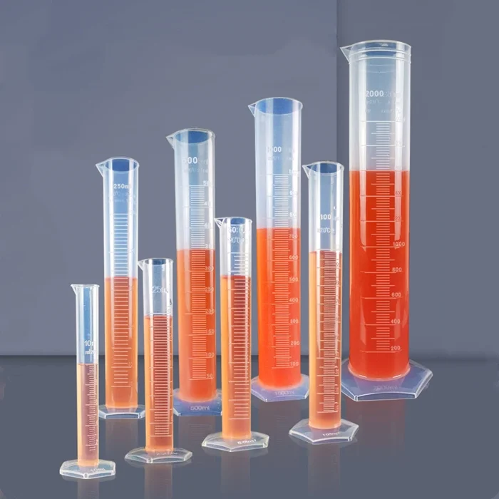 BAT LAB PP graduated cylinder with scale mark Plastic lab measuring tool transparent for chemical experiment