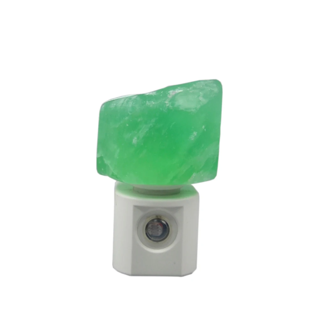 Hand Polished Quartz Gemstone Plug In Lamp Night Light for Home Decor