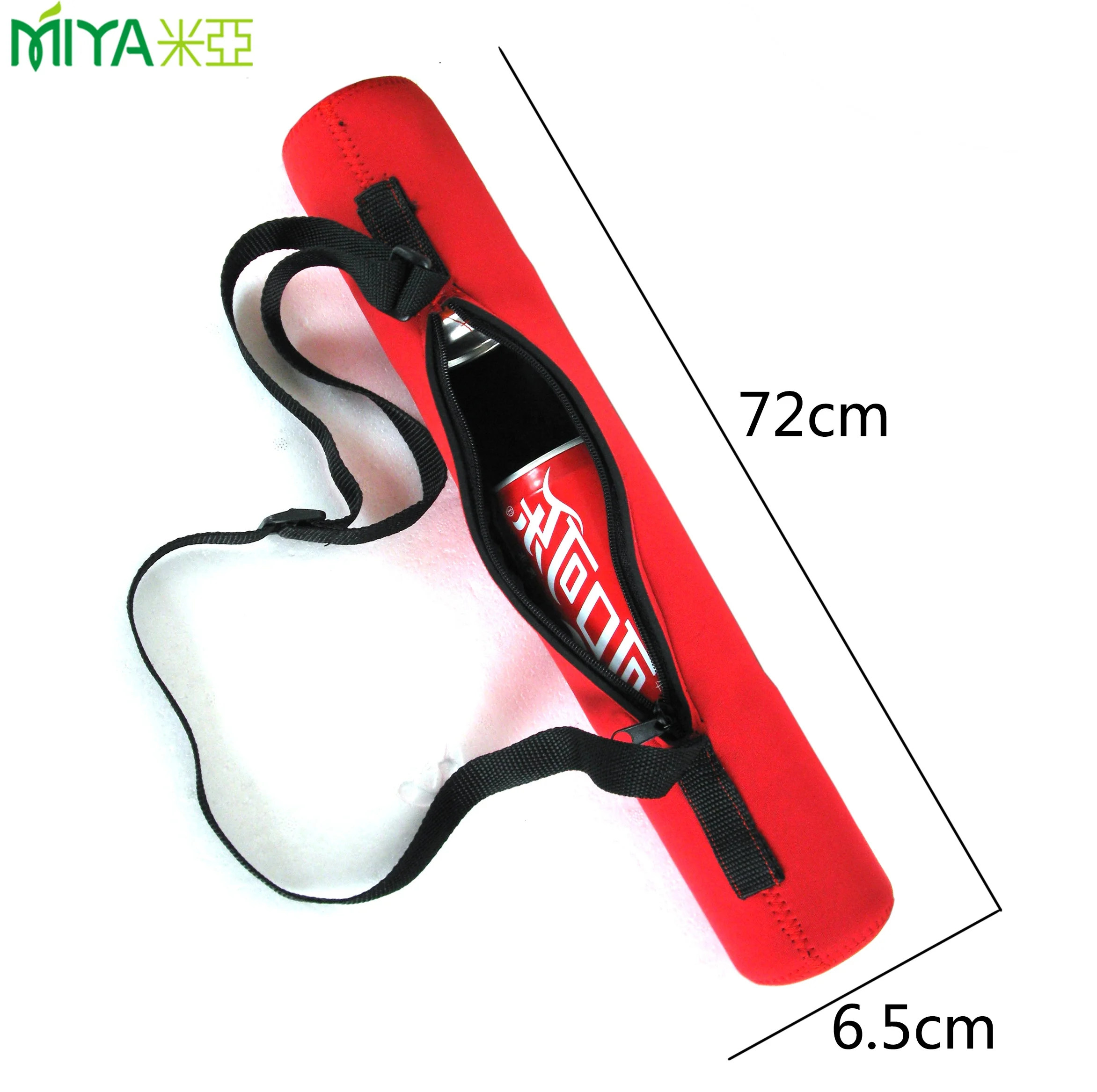 
Hot product neoprene can beer tube cooler bag with shoulder strap 