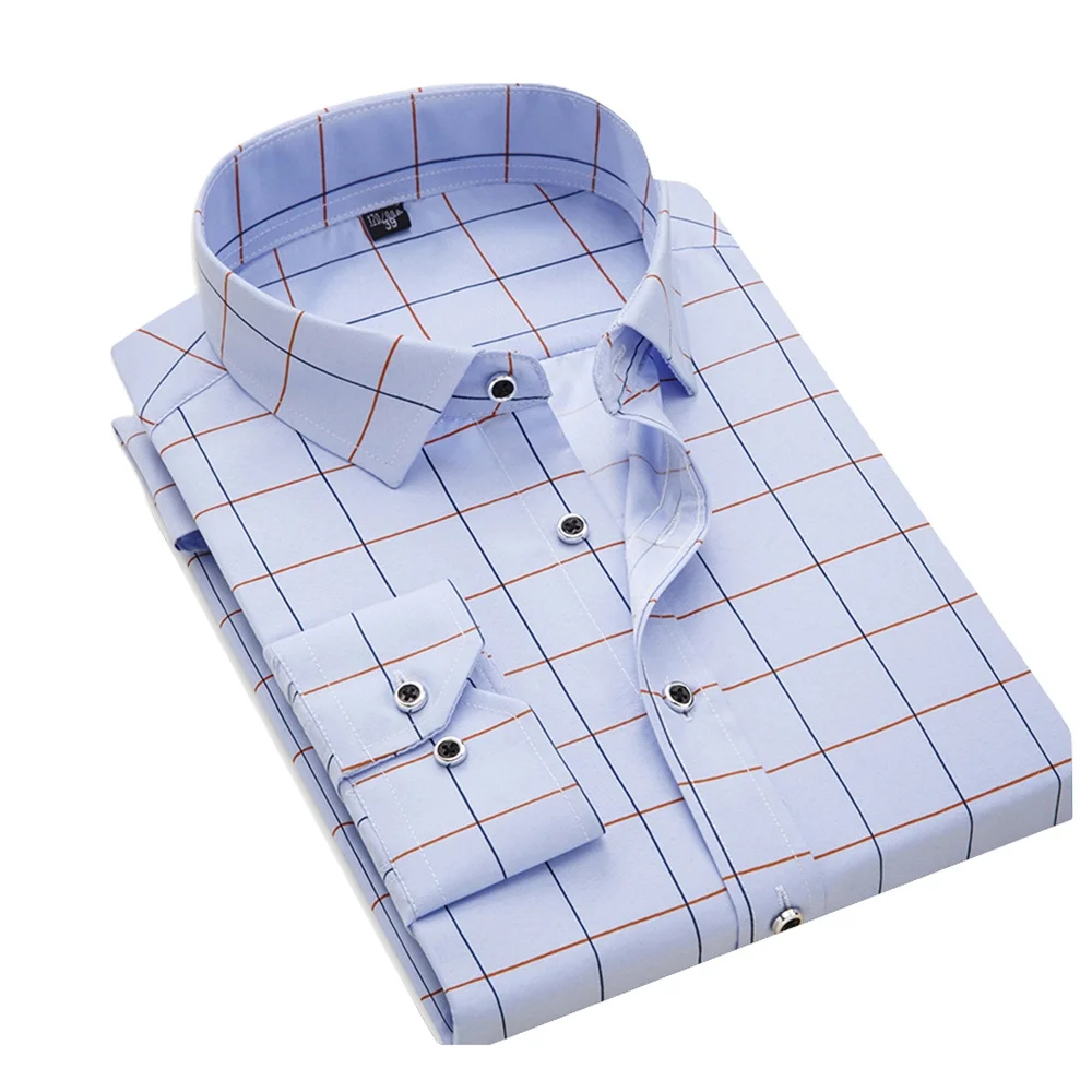 Classic style 100% men cotton shirts formal wear