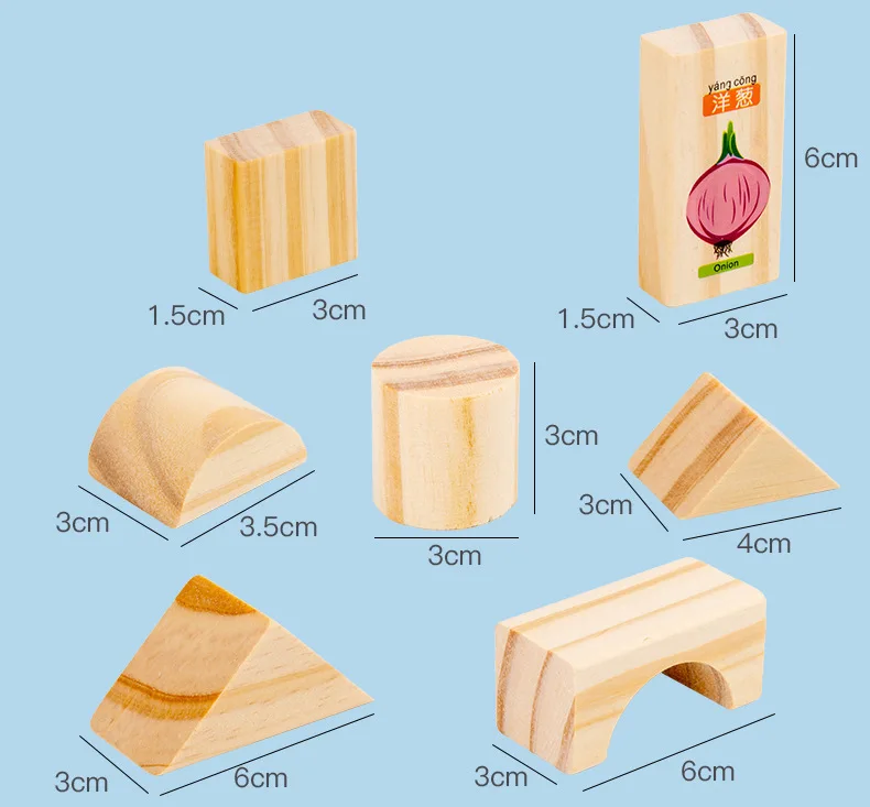 GT Factory Wholesale 110pcs big size wooden building blocks sets city Toy cube puzzle building wood rectangle building blocks