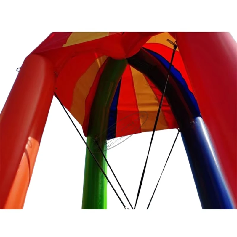 Kids Rides Carnival Safety Inflatable Bungee Jumping Trampoline with Trampoline Elastic Band