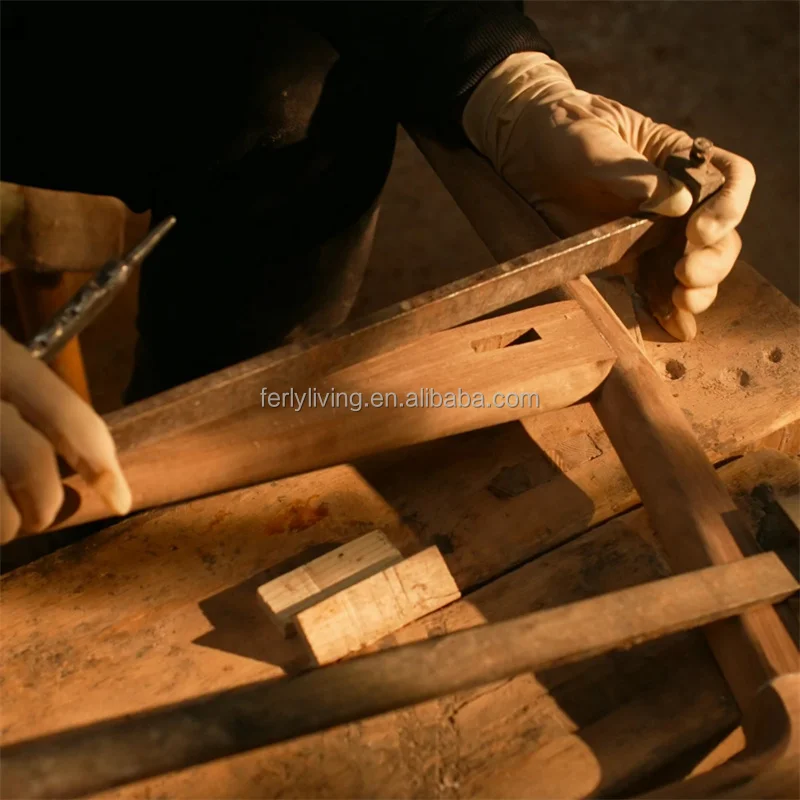 FERLY Luxury Customization Modern Dining Room Furniture Wooden Dining Set Solid Wood Dinning Table And Chair Set