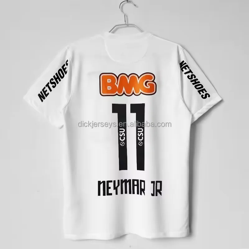Classic Retro 11-12 Santossi Home Soccer Jersey Vintage NEYMAR JR Soccer Wear Football Shirts for Adult and Kid