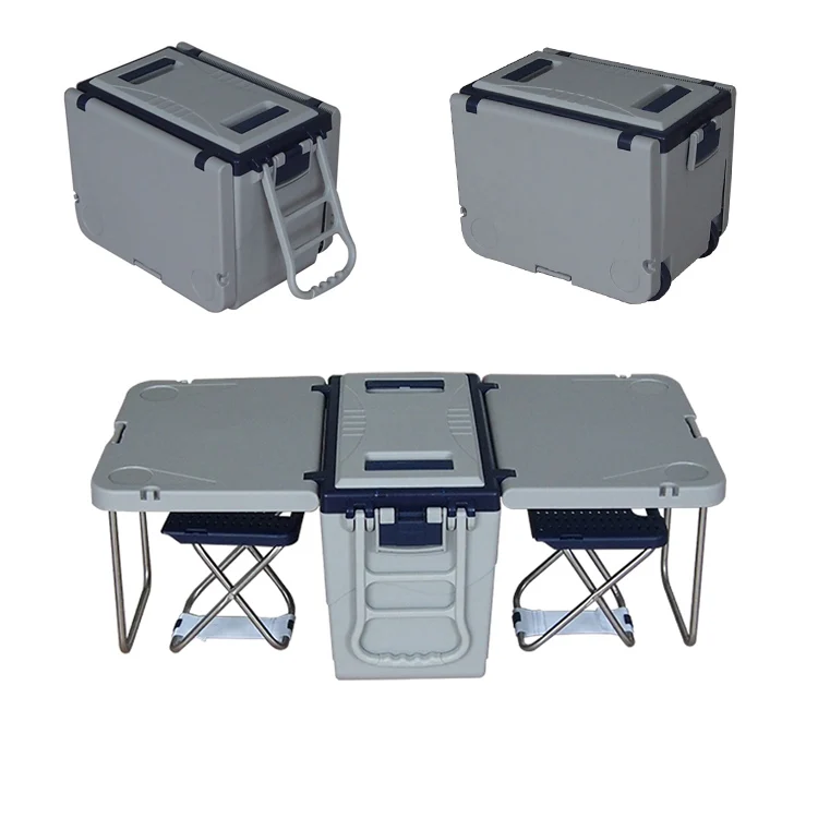 Factory OEM Portable 25L Foldable Camping Table Cooler Box