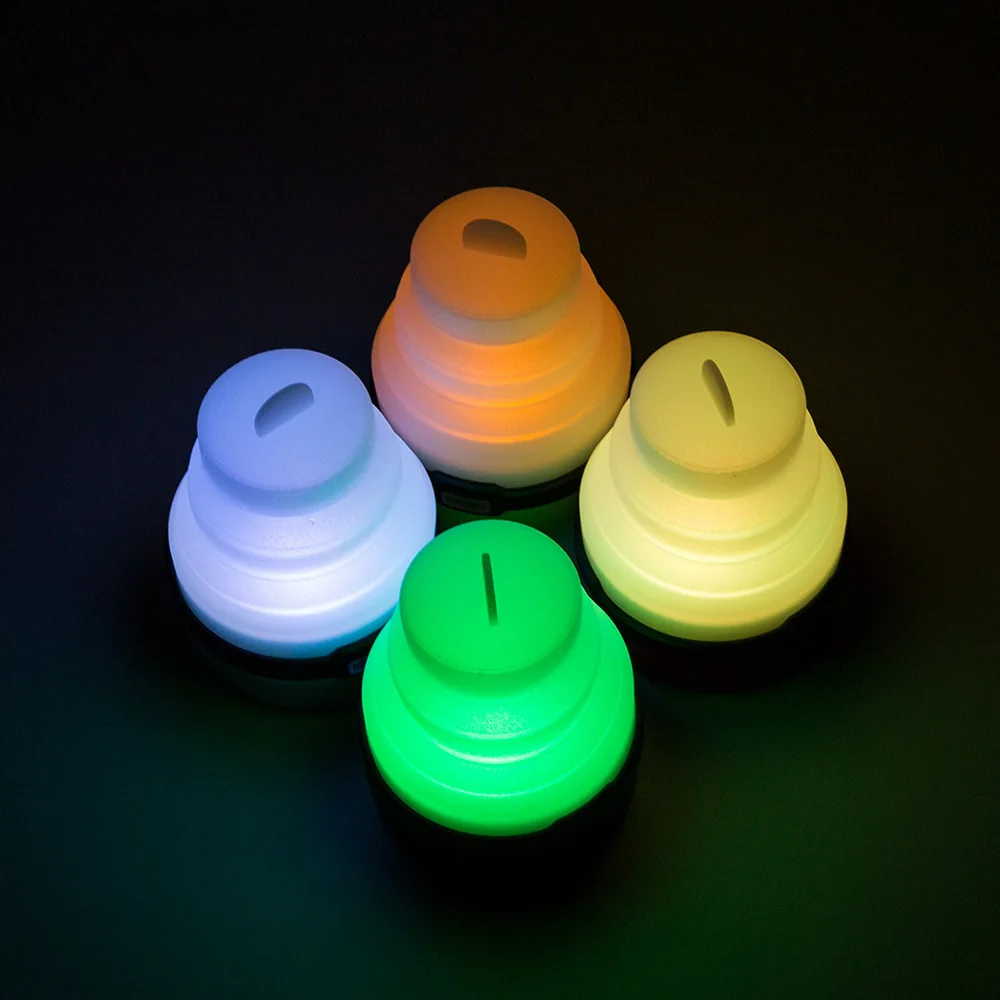 ABS Environmental friendly Foldable Indoor Sensor Light LED Rechargeable Tent Lamp for Camping