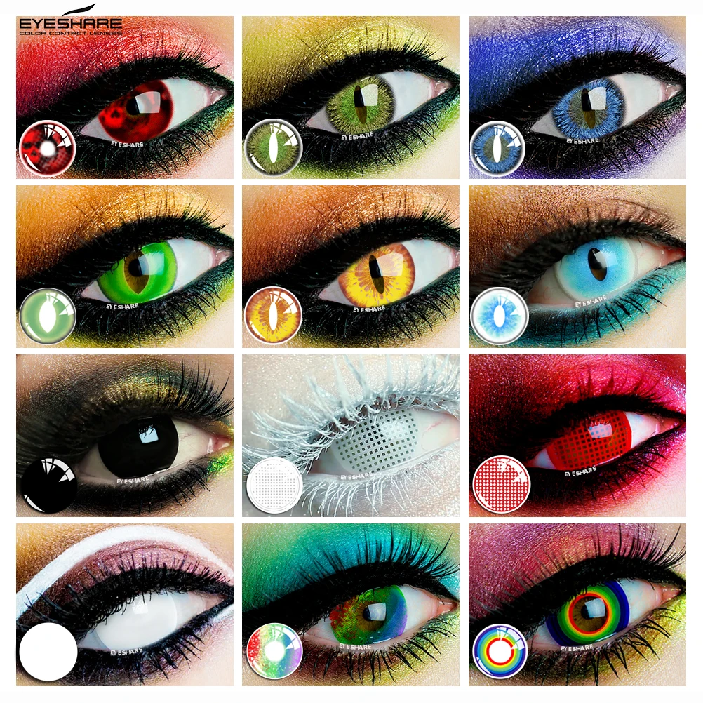 EYESHARE NEW Style DINOSAUR Series Coloured Contact Lenses Cosplay Crazy Lens for Eyes Sharingan Contact Lenses