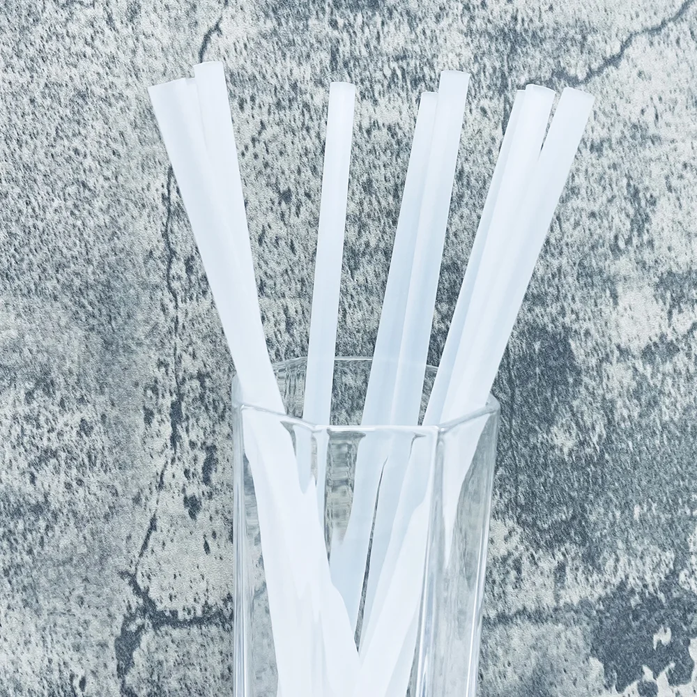 Quanhua CPLA Straws Eco Friendly Biodegradable OEM ODM Disposable Milk Tea Bulk Package Straws