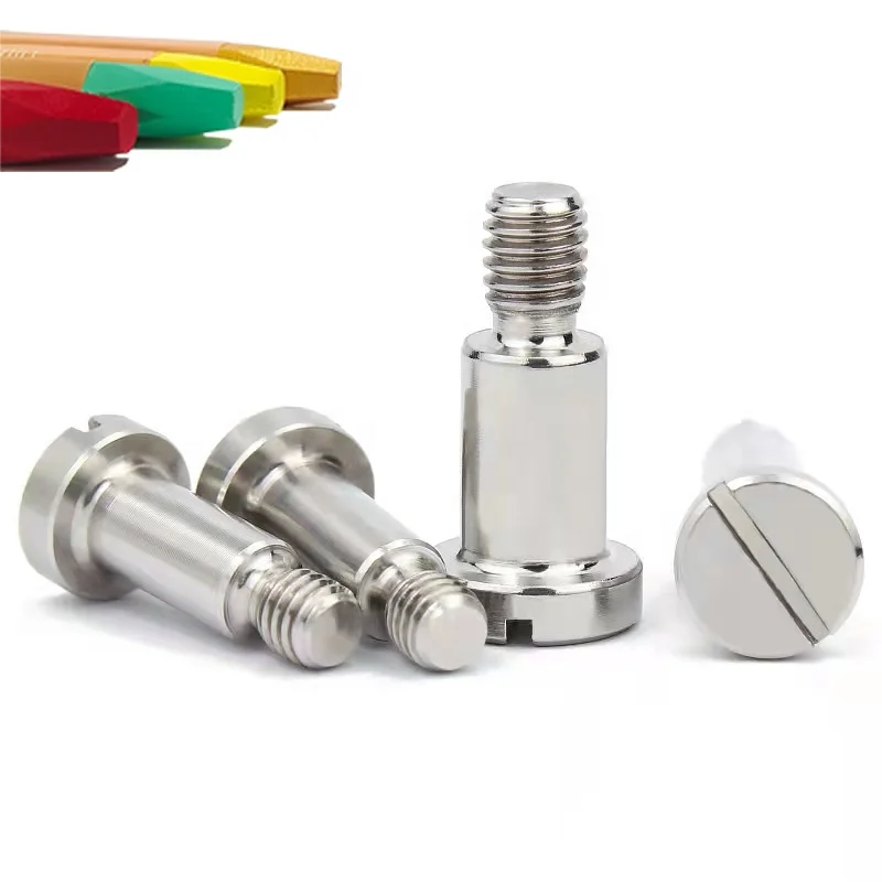 304 stainless steel slotted plug with should screw shaft sleeve screw limit bolt