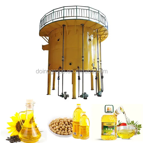 200 tons per day soybean oil processing plant contains pretreatment machineries and solvent extraction equipment