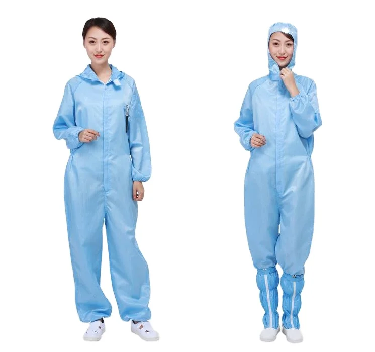 Industrial esd antistatic suit esd workwear cotton coat anti static jumpsuit coverall