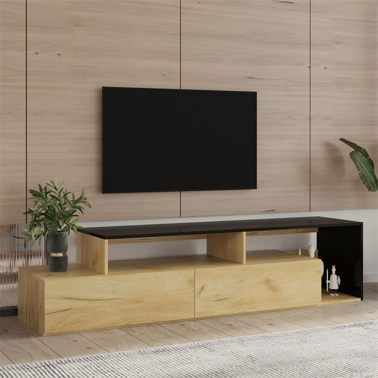 High Gloss Led TV Stand New Style Modern Electric Fireplace TV Wall Unit TV Cabinet