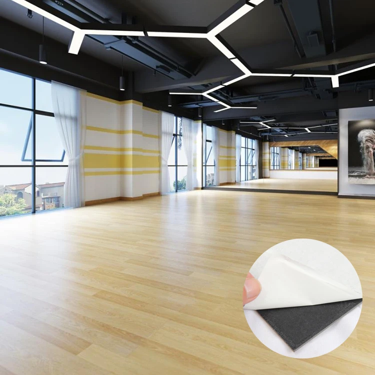 Bangladesh Flooring Floor Clicked With Adhesive Basketball Wood Effect Luxury Vinyl