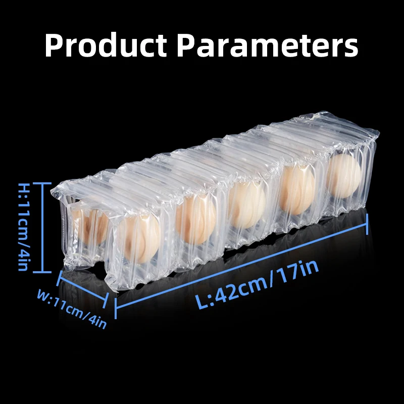 Packing air bubble film protect travel manufacturer wine inflatable air column bag packaging for fruit duck eggs milk powder