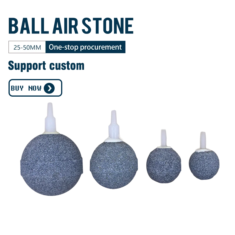 STOCK ---  30mm Spherical sintered bubble stone seafood pond air stone for aquaculture
