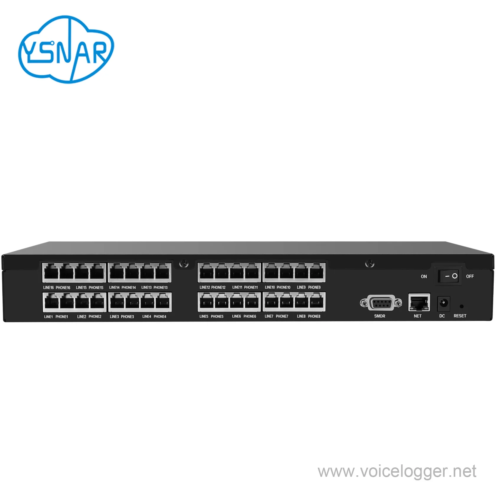 16CH 1U Rack Mount Standalone P2P Cloud Network Analog Telephone Call Recorder Voice Logger with Open Source API/SDK and 1TB HDD