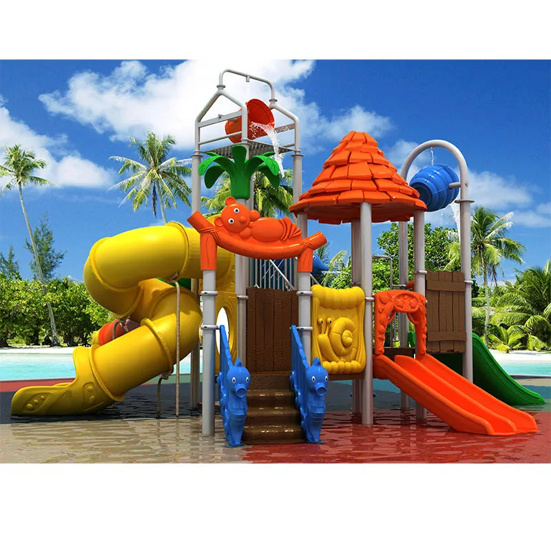 Water park outdoor water slide for kids