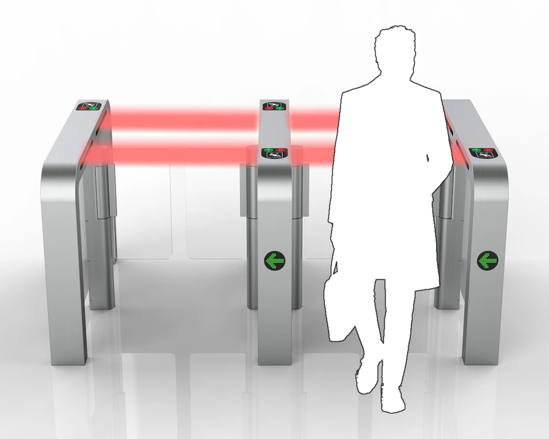 Speed Gate Barriers High Quality Fully Automatic Qr Barcode Swing Speed Turnstile Barrier Speed Gates System