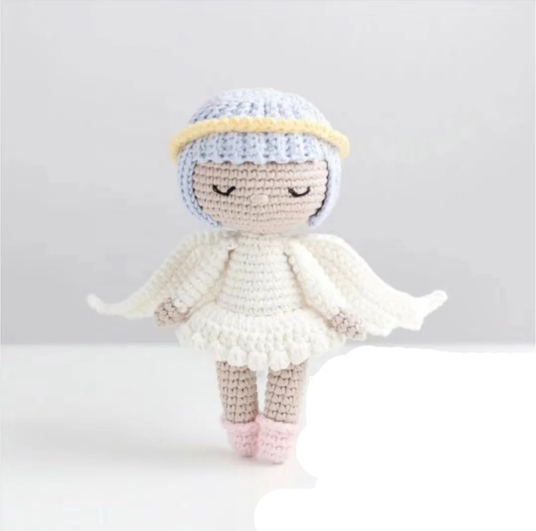 Crochet Baby Doll Wings Angel Dolls Custom Amigurumi Crochet Fairy American Girl Doll