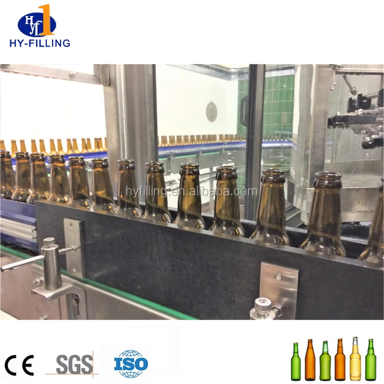 full auto beer filling system supply Automatic Glass Bottle Making beer filling sealing machine