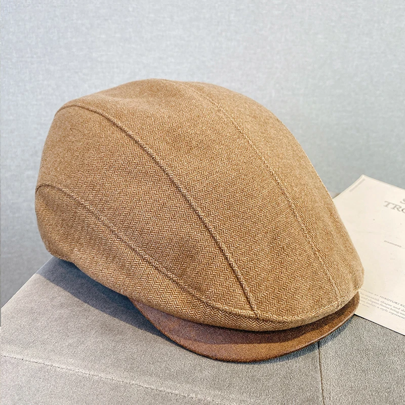 OEM винтажные береты головные уборы для мужчин обычный берет с индивидуальным логотипом папы высококачественные художника кепки из
