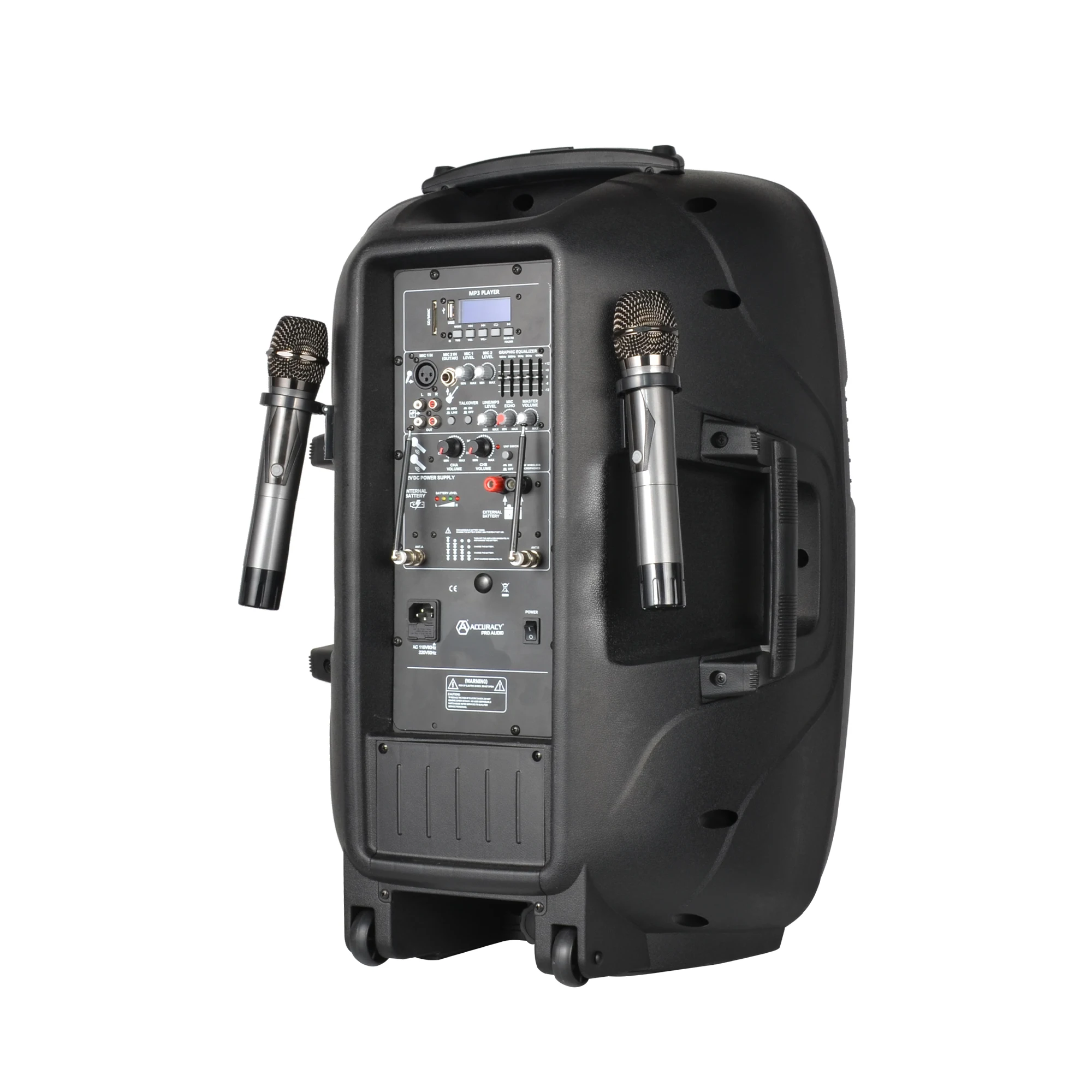 Accuracy Pro Audio Active Plastic Speaker PMLT15AUH Professional audio Sound System amplifier D dj speaker