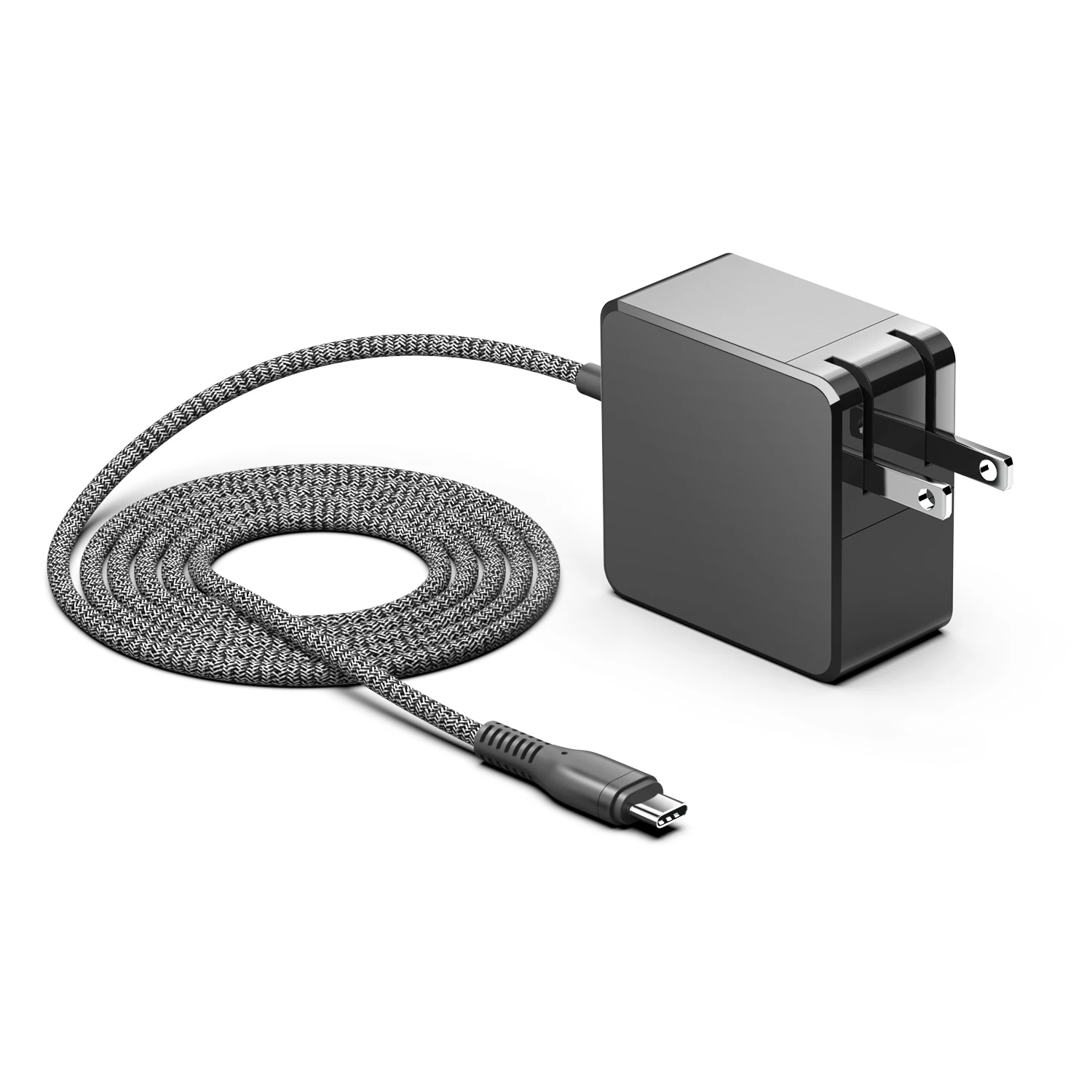 KFD usb c charger 45w usb-c laptop charger Braided Cable Laptop adapter type c for hp USB Type-C charger Laptop Power Adapter