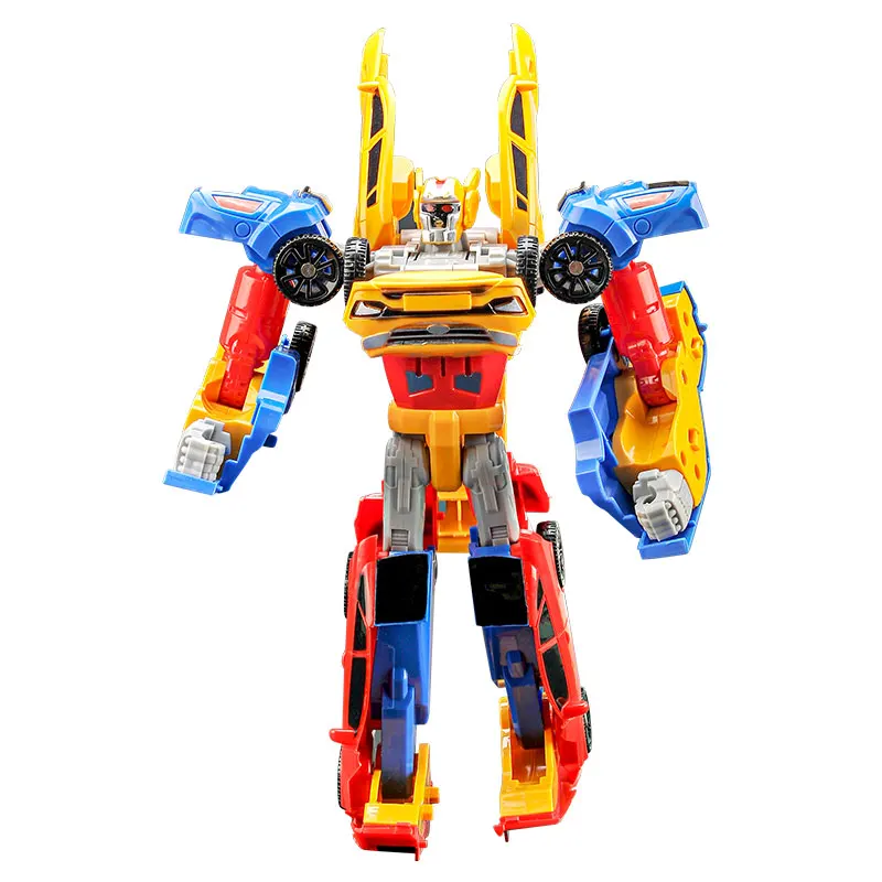 Cheap Factory Price Unisex Deformable Car Robot Toy ABS Alloy Material DIY Features Educational Gift Oriented Cartoon Style