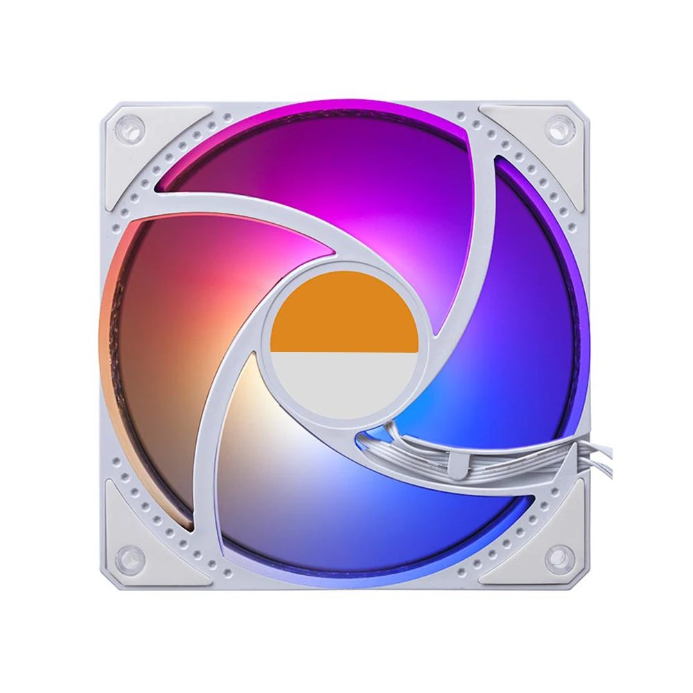 Ready To Ship computer radiator pc case cooling fan 120mm rgb color change computer case fan for gaming case