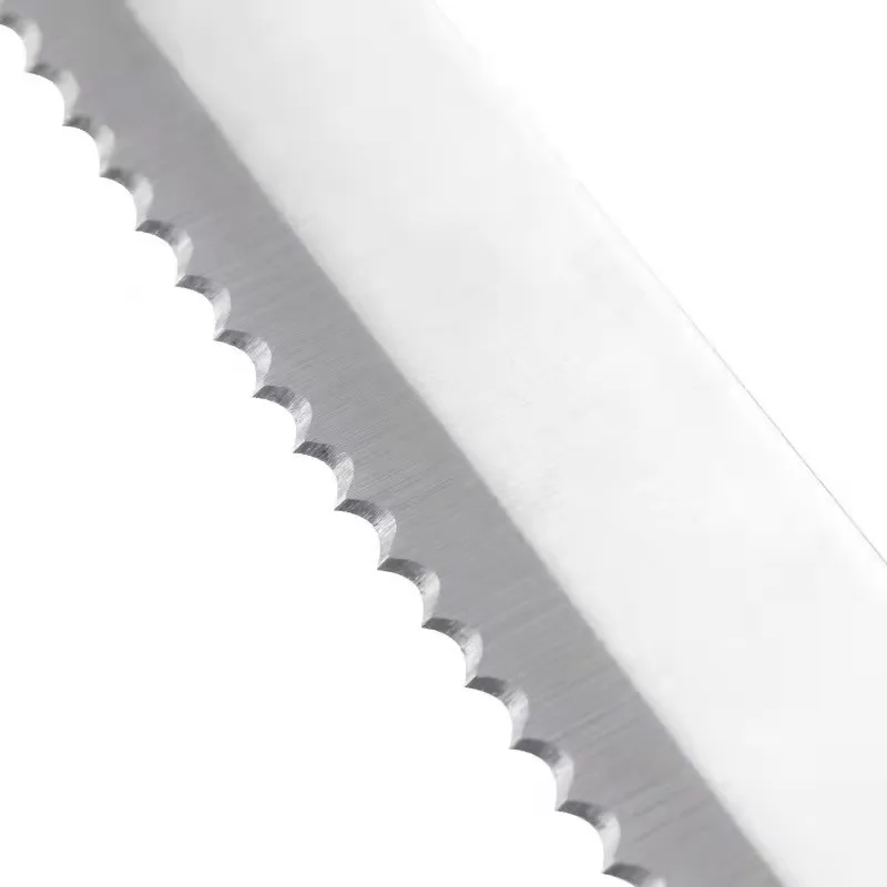 2024 Новый 8-дюймовый модернистский Острый как бритва нож для хлеба из нержавеющей стали зубчатый торта с полой ручкой