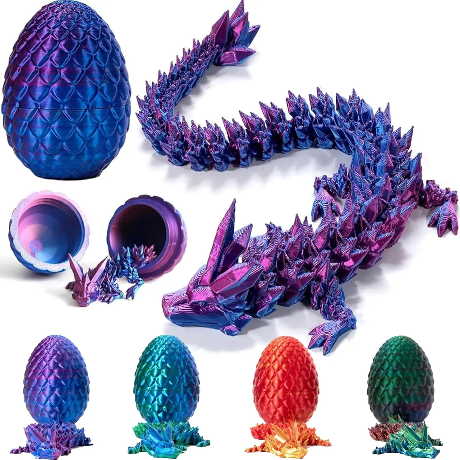 MINI Hot Wholesale 3D Printed Dragon Eggs with Dragon Inside Fidget Toy