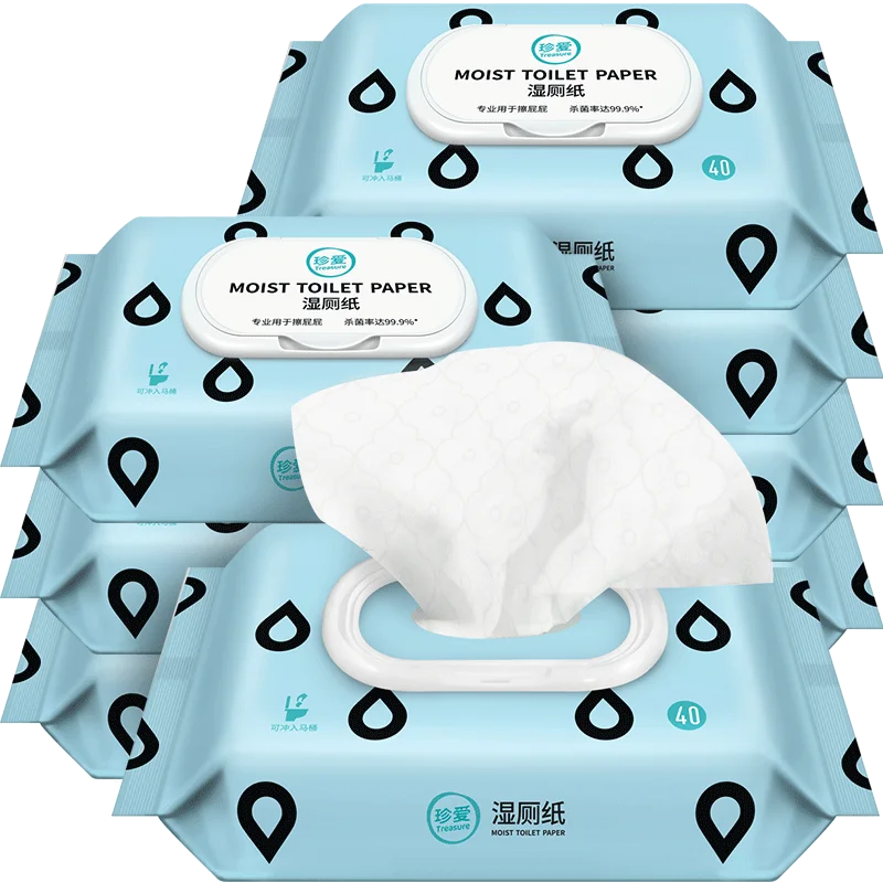 
Treasure AB22 Plant-Made Material Wet Wipes Safe For Sewer Flushable Toilet Wipes Perfect For Travel, Outdoor Activity, Home Use 