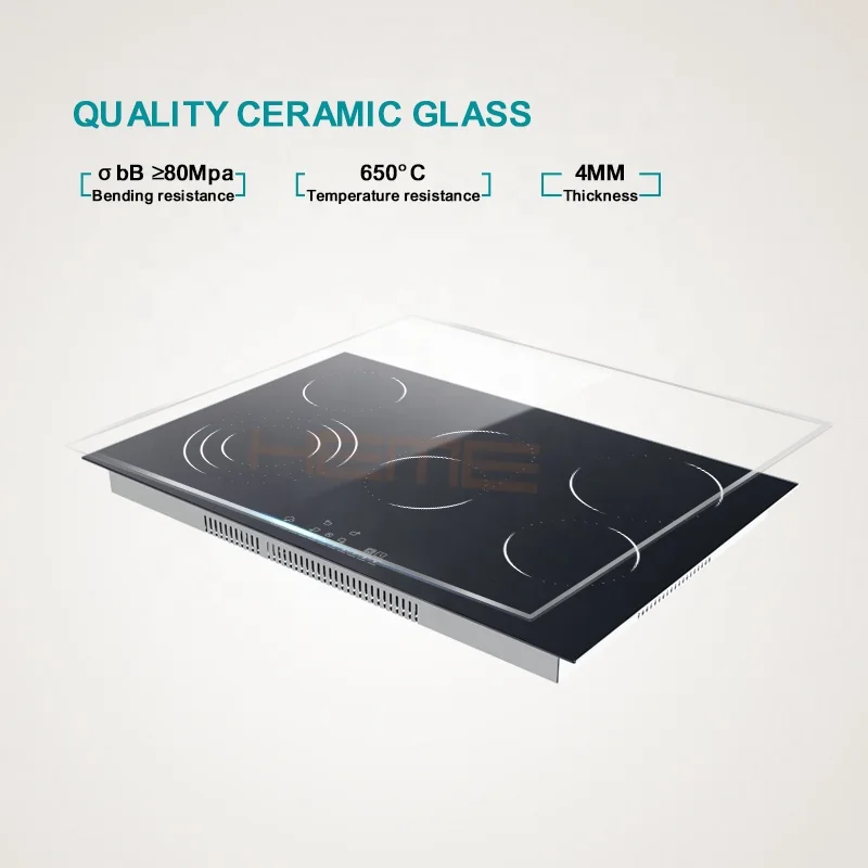 CE Approval Kitchen Appliances New Design Electric 5 Burners Built in Ceramic Cooktops For Cooking