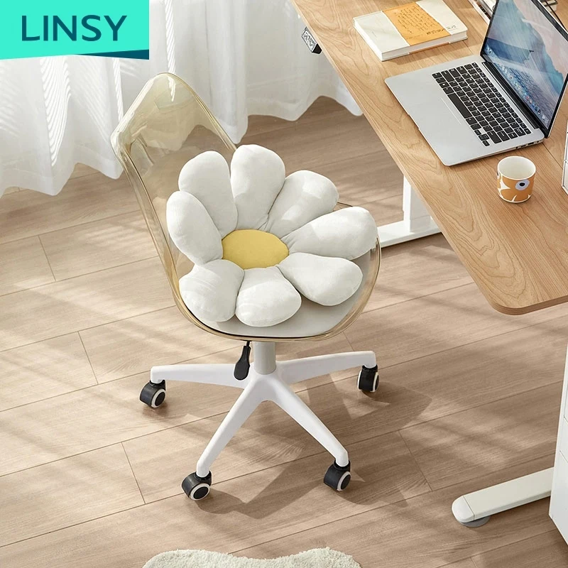 Linsy Manufacture Luxury Leather Chair Modern Swivel Ergonomic Comfortable Office Chair