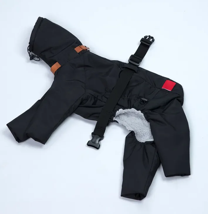Wholesale Pet clothes products Customized Plus fleece thickened waterproof dog clothes winter large dog jacket pet clothes