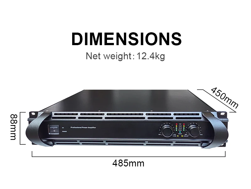 Guaranteed Quality Unique 4000 Watt Sound Standard Power 2 Channel Amplifier
